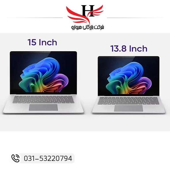 لپ تاپ 13.8 اینچی مایکروسافت Surface Laptop 7 Copilot Plus PC با پردازنده Snapdragon X Elite، رم 16 گیگ LPDDR5x، حافظه 512GB SSD، نمایشگر لمسی، مناسب خرید عمده و همکاری از نمایندگی رسمی هیوارو در شهرضا اصفهان و استان تهران